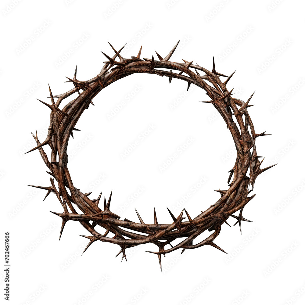corona de espinas de Jesucristo sobre fondo transparente png, concepto