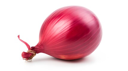 red onion isolated on white background