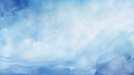 Leinwandbilder - Blue watercolor abstract hand painted background : Generative AI