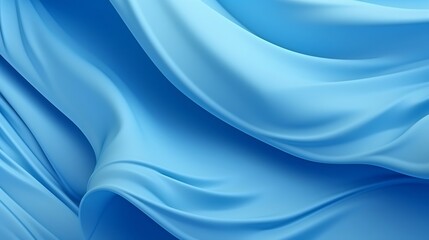 Fototapete - Blue waves abstract background texture. Print, painting, design, fashion. : Generative AI