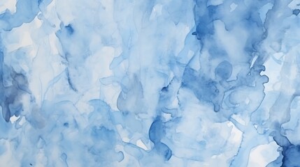 Leinwandbilder - Abstract blue watercolor high resolution : Generative AI