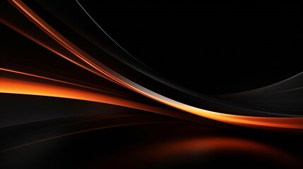 Poster - Modern Black Background Line Light Abstract : Generative AI