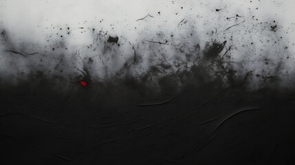 Aufkleber - Black paint texture on a white wall : Generative AI