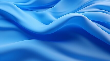 Fototapete - Blue waves abstract background texture. Print, painting, design, fashion. : Generative AI
