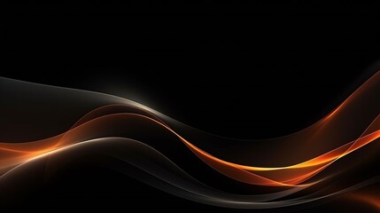 Poster - Modern Black Background Line Light Abstract : Generative AI
