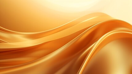 Aufkleber - luxury golden color Abstract wave background. Abstract soft color waves : Generative AI