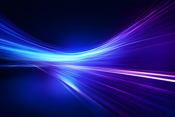 blue purple wavy light technology background design, abstract wave moving dots flow particles.abstra