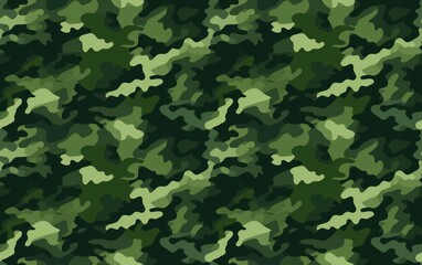 Canvas Print - camouflage military seamless pattern