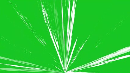 Wall Mural - Light energy streaks motion graphics with green screen background