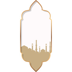 Sticker - Mosque Islamic Frame