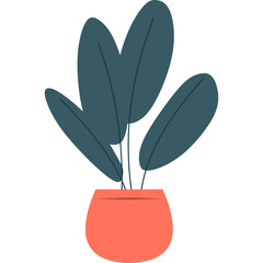 Poster - Simple Houseplant Illustration