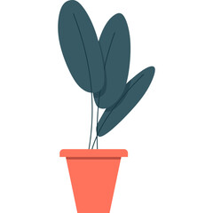 Poster - Simple Houseplant Illustration