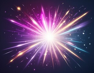 Wall Mural - abstract background with stars