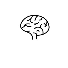 Sticker - Hand Drawn Brain 