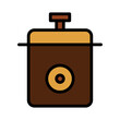 © Blacker Studio - Cooker Home Rice Filled Outline Icon