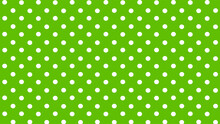 Green And White Polka Dots Background