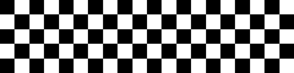 Checkerboard black and white pattern shape