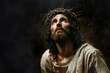 Jesus Christ Portrait with crown of thorns