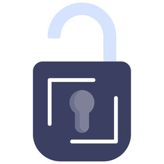 Sticker - Open Padlock Icon