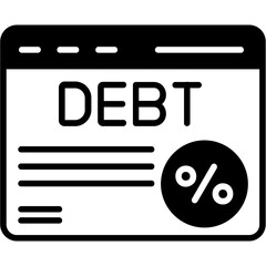 Poster - Debt Icon