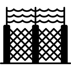 Canvas Print - Barbed Wire Icon