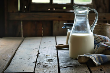 Canvas Print - photography of milk