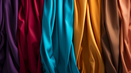 Poster - Minimalist depiction of elegant jewel tones, portraying the richness and sophistication of deep, vibrant colors.