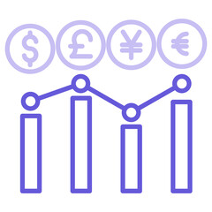 Sticker - Currency Exchange Rates Icon