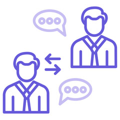 Wall Mural - Employee Interaction Icon