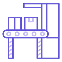 Canvas Print - Conveyor Belt Icon of Engineering iconset.