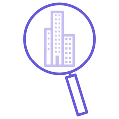 Sticker - Search Property Icon of Real Estate iconset.