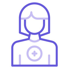 Poster - Female Patient Icon of Health Checkup iconset.