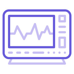 Sticker - Electrocardiogram Icon of Health Checkup iconset.