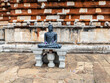 Budha statue in Jaetavanarama stupe in  the Sacred city of Anuradhapura in Sri Lanka