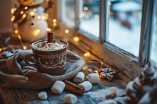Generative AI, Hot Chocolate With Melted Snowman