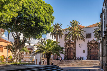 Poster - Central place Plaza de la Libertad in Garachico, Tenerife, Spain