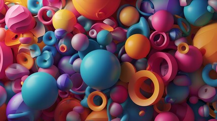 Poster - Abstract 3d background 
