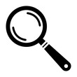 Magnifying glass line icon. Glass, lens, glasses, optics, sun, microscope, consider, zoom, tool. Vector icon for business and advertising