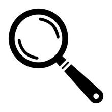 Magnifying Glass Line Icon. Glass, Lens, Glasses, Optics, Sun, Microscope, Consider, Zoom, Tool. Vector Icon For Business And Advertising