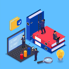 Sticker - Case study composition in isometric view