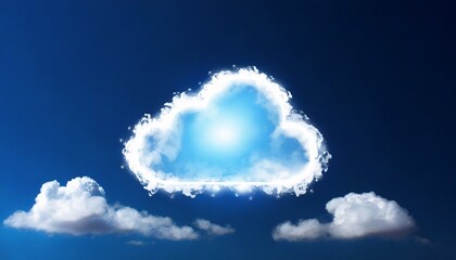 Canvas Print - cloud computing it symbol of the cloud technologies