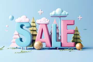 Wall Mural - SALE sign