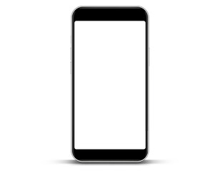 Aufkleber - 3d high quality vector smartphone mockups. Ultra realistic mobile device UI UX mockup for presentation template. Cellphone frame with blank screen isolated templates. 3d isometric illustration.