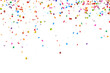 © Mr. Stocker - Flying colorful confetti, cut out - stock png.