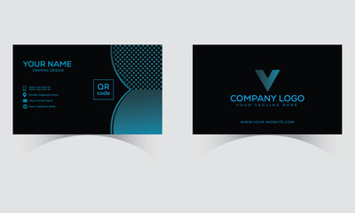 Business card for personal introduction creative own void grab introduction abstract corporate modern print official premium elegant blue identity company abstract branding elegance stylish exclusive.