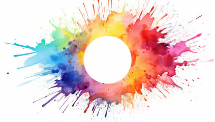 Wall Mural - abstract paint splashing colorful background background art