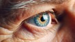 Wrinkles may adorn the face, but the clarity in these eyes stands as a reminder to prioritize eye health and embrace sharper vision