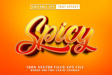 Spicy Editable Text Effect