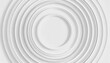 concentric random rotated white ring or circle segments cut out background wallpaper banner flat lay top view from above