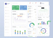 © Creativecreator - UI UX Infographic dashboard. UI design with graphs, charts and diagrams. Web interface template